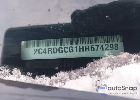 2017 Dodge Grand Caravan Sxt z USA, uszkodzony, nr VIN 2C4RDGCG1HR674298